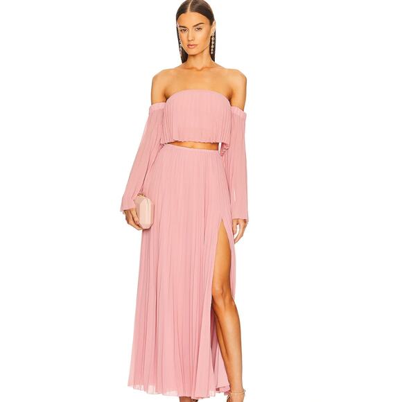 Michael Costello x REVOLVE Marcella Skirt in Mauve NWOT Size Small - Picture 1 of 4